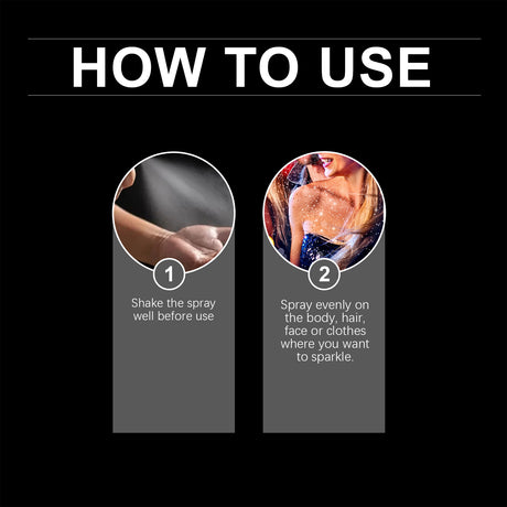 Stage Makeup Glitter Spray, Dance Party Festive Atmosphere Carnival Hair Body Highlight Glitter Spray - V.I.P Digital Presence