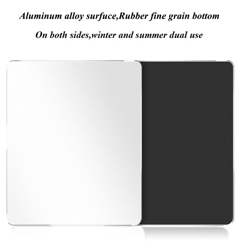 Aluminum Alloy Smooth Mouse Pad 240x180/300mm Hard Metal Slim Desk Mat Rubber Anti-slip Bottom Speed Control Mousepad For Gaming - V.I.P Digital Presence