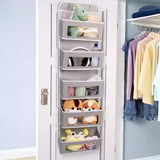 5 - Shelf Hanging Storage: Anti - Tilt, 5 large pockets. Good for bedroom, bathroom, living room (behind - door use). - V.I.P Digital Presence