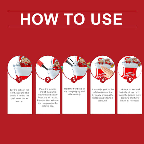 Christmas Balloons Balloon Standing Santa Claus Reindeer Christmas Tree Event Atmosphere Arrangement - V.I.P Digital Presence