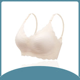 One-Piece Fixed Cup Nursing Underwear Non-Marking No Steel Ring Gathering Pregnancy Comfortable Postpartum Breastfeeding Bra - V.I.P Digital Presence