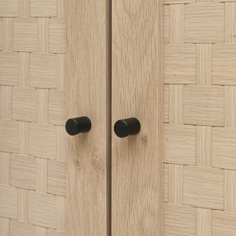 4 Door Accent Cabinet Sideboard Buffet Storage Cabinet with Adjustable Shelf for Entryway Living Room Bedroom - V.I.P Digital Presence