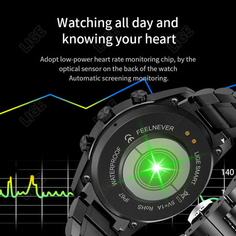 Bluetooth call smart watch pedometer sports multifunctional men's waterproof bracelet watch - V.I.P Digital Presence