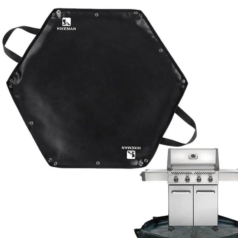 Esterilla ignífuga hexagonal plegable para acampar, resistente al calor, ignífuga, aislante, para estufa, relleno ignífugo, suministros para acampar