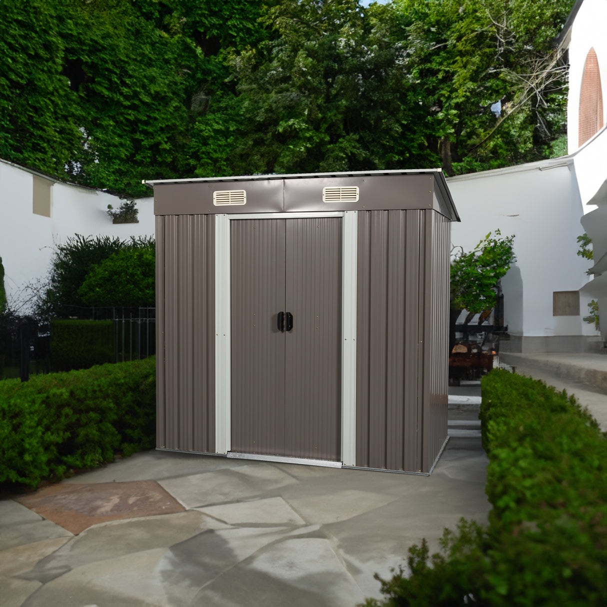 6ft x 4ft Outdoor Metal Storage Shed - V.I.P Digital Presence