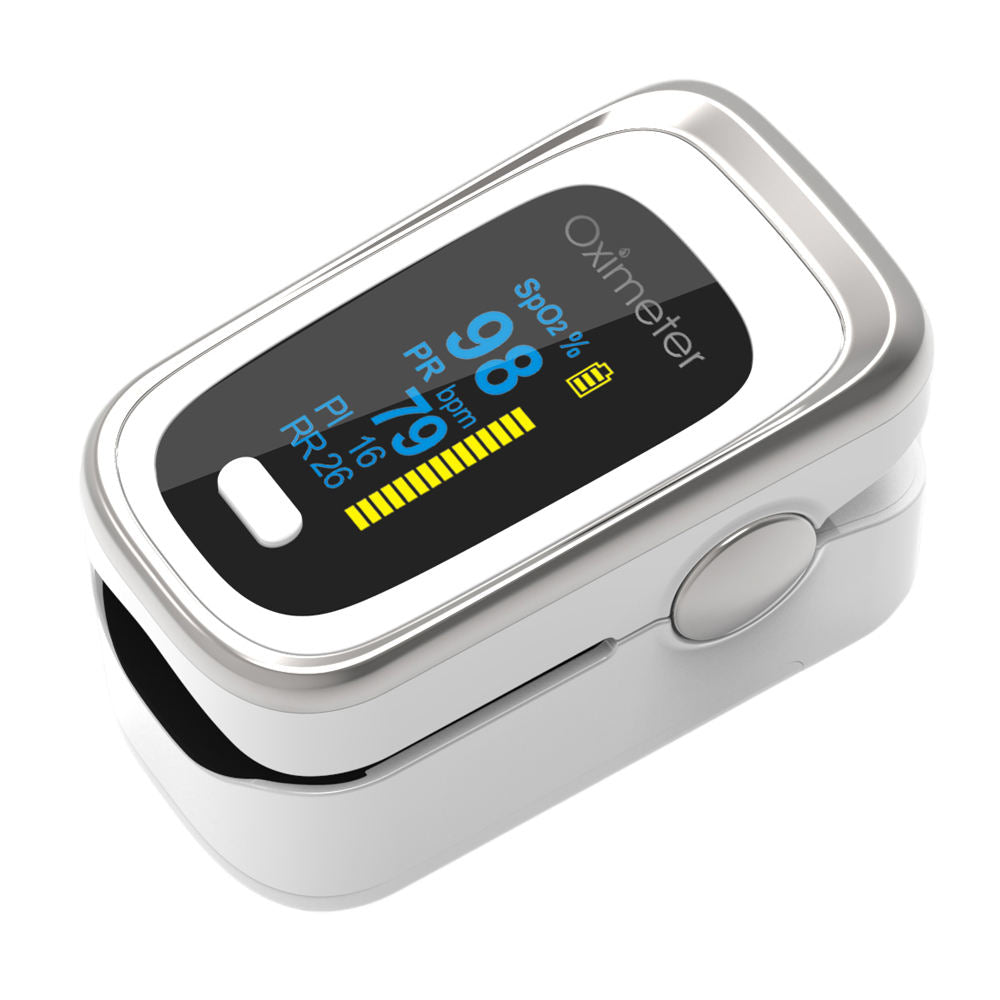 Finger pulse oximeter pulse oximeter saturation monitor respiratory rate FDA CE sleep monitor - V.I.P Digital Presence