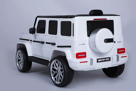 Mercedes Benz G63 Children's Electric Vehicle with Remote Control 12V Music, Horn, Spring Suspension, Safety Lock and License - V.I.P Digital Presence