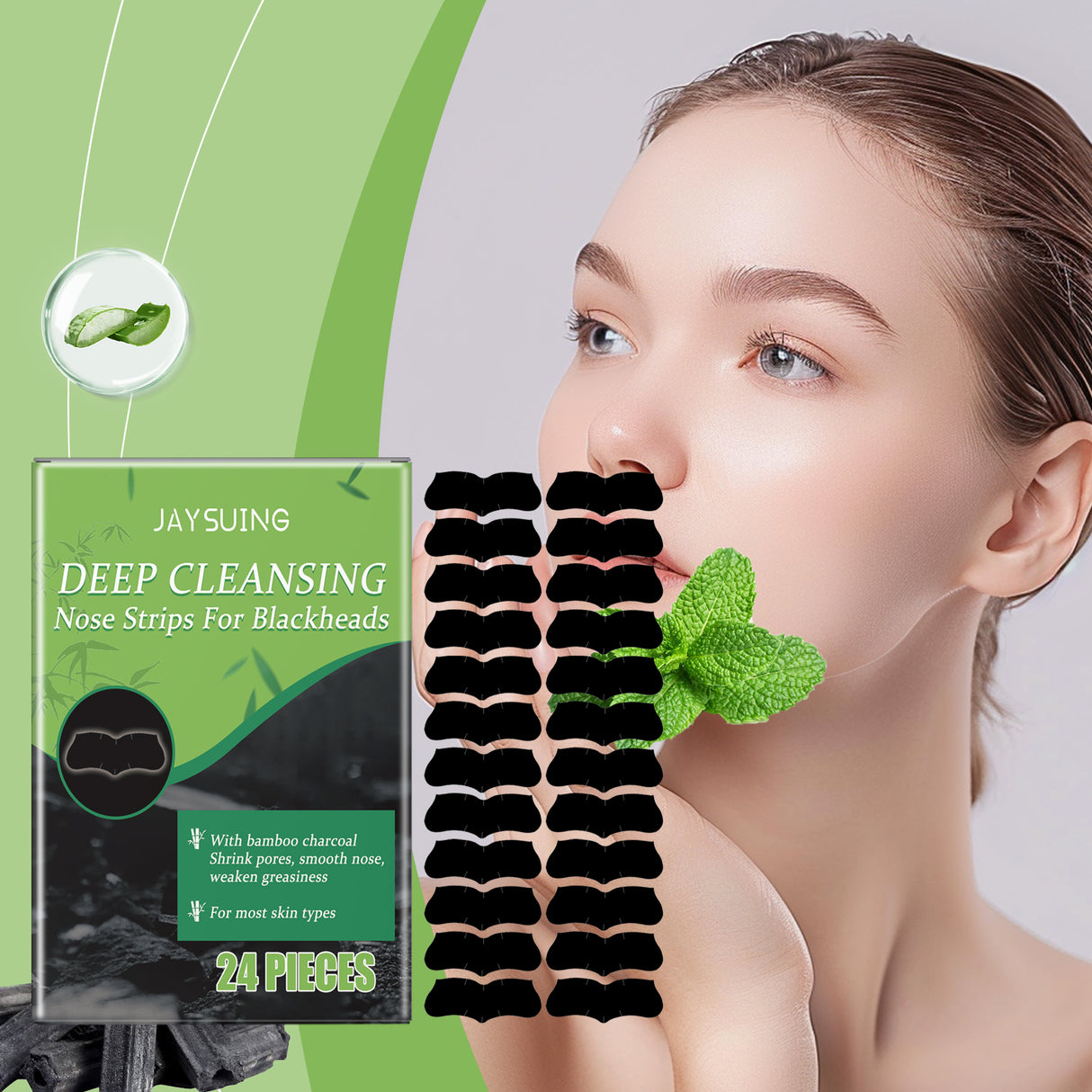 Charcoal Blackhead Pore Patch Gently Cleans Face From Blackheads And Improves Rough Pores - V.I.P Digital Presence