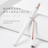 Pluma estilográfica LT Hongdian de oro rosa 920, punta superfina/fina de 0,4/0,5 mm, elegante y excelente para regalo de oficina.