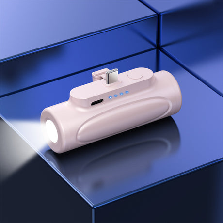 New creative power bank flashlight outdoor LED mini capsule portable fast charge 5000mAh power bank - V.I.P Digital Presence