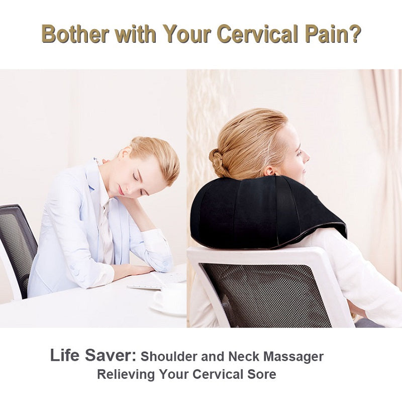 LUYAO LY-580A+1 shiatsu deep kneading heated Neck shoulder back body massager massage belt shawl massage machine - V.I.P Digital Presence