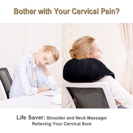 LUYAO LY-580A+1 shiatsu deep kneading heated Neck shoulder back body massager massage belt shawl massage machine - V.I.P Digital Presence