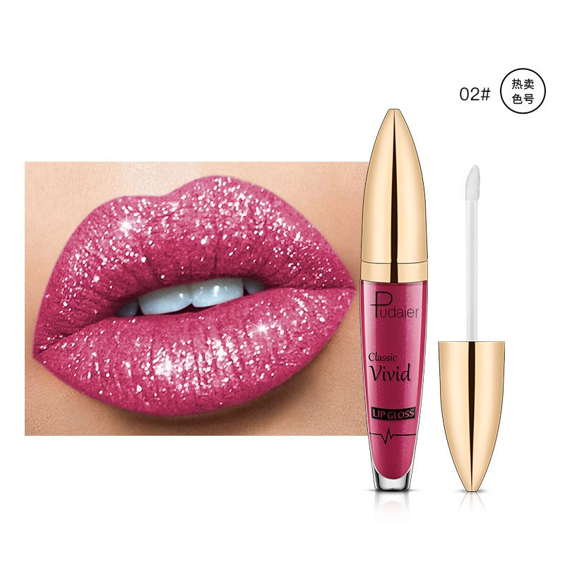 Pudaier matte pearl gloss lip gloss does not stick to cup lip glaze, develops color, liquid lipstick, and lip gloss - V.I.P Digital Presence