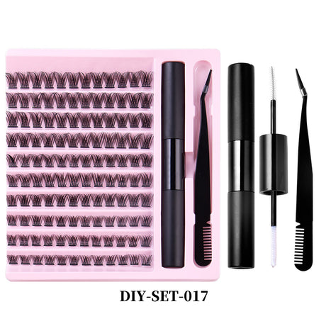 Eyelash DIY Eyelash Extensions Kit Private Label Lash Clusters DIY with Bond Seal Glue and Tweezers Set - V.I.P Digital Presence