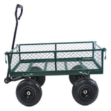 Wagon Cart Garden cart trucks make it easier to transport firewood (green) - V.I.P Digital Presence