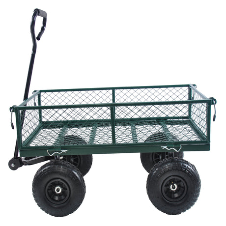 Wagon Cart Garden cart trucks make it easier to transport firewood (green) - V.I.P Digital Presence