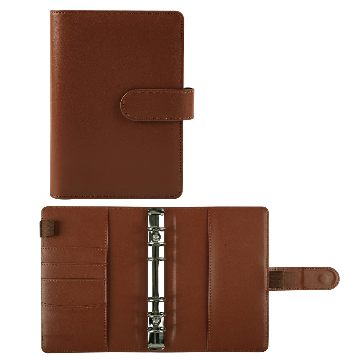 A6 Loose-Leaf Binder Budget Book Macaron Notebook Leather PU Loose-Leaf Book Cash Budget Handbook - V.I.P Digital Presence