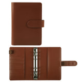 A6 Loose-Leaf Binder Budget Book Macaron Notebook Leather PU Loose-Leaf Book Cash Budget Handbook - V.I.P Digital Presence