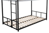 Metal twin bed with ventilation panel for noise reduction/safety guardrail/flexible space support/triple bed/CPC Certified - V.I.P Digital Presence