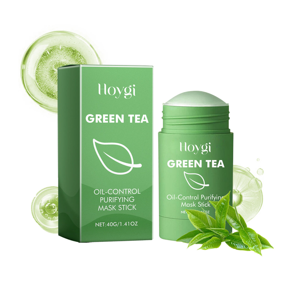 HOYGI Green Tea Cleansing Mask Pores Purifying Remove Blackheads Oil Control Acne Treatment Blemish Mark Whitening Moisturizing Mask - V.I.P Digital Presence
