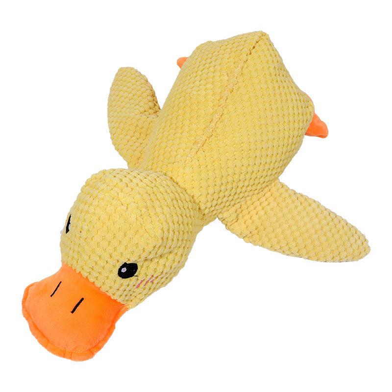 Dogs' Plush Companion Duck Toy for Biting and Teeth Cleaning with Sound, Fun for Cats and Pets - Charging Duck - V.I.P Digital Presence