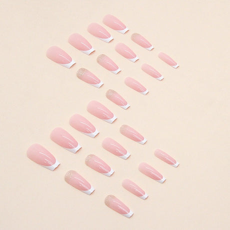 French simple glitter girl’s soft and tender wearable manicure nails - V.I.P Digital Presence