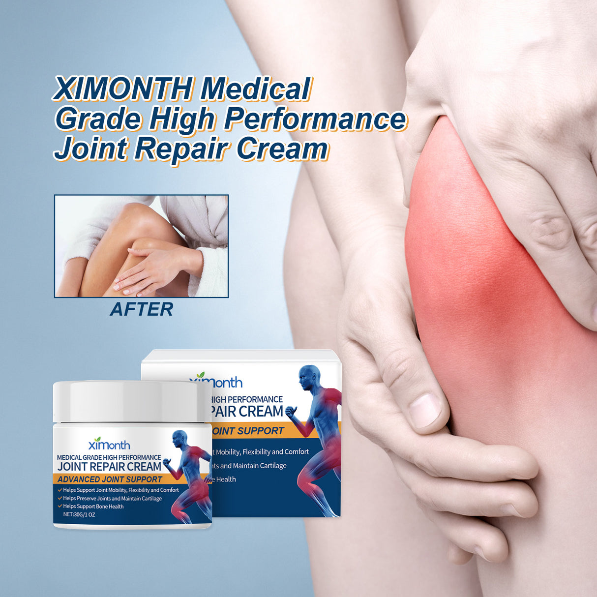 Medical Grade High Performance Joint Repair Cream, Relieve Wrist Knee Lumbar Shoulder And Neck Joint Pain Care Cream - V.I.P Digital Presence