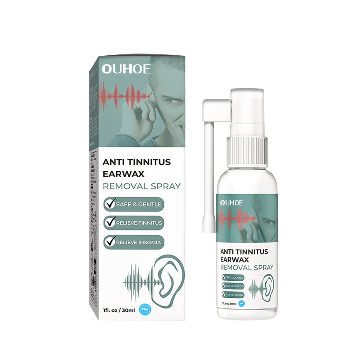 Tinnitus Spray, Relieve Tinnitus Earplug Clean Earwax Ear Health Care Spray - V.I.P Digital Presence