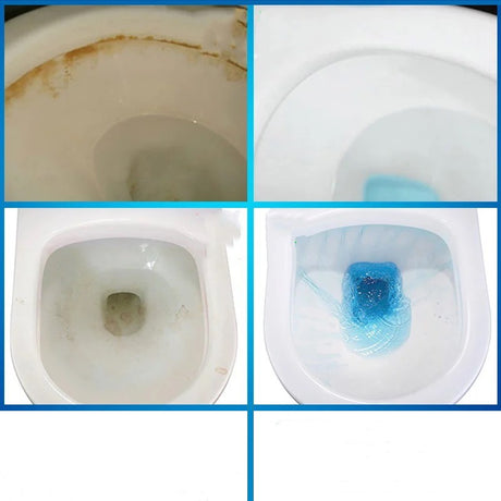 Toilet cleaner, toilet deodorizer, flushing cleaner, descaling cleaner, powerful yellow and dirt remover, blue bubble cleaner - V.I.P Digital Presence