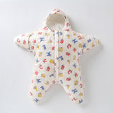 Saco de dormir para bebé, diseño de estrella de mar y cordero, con algodón grueso y cálido, acolchado antipatadas.