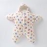 Saco de dormir para bebé, diseño de estrella de mar y cordero, con algodón grueso y cálido, acolchado antipatadas.