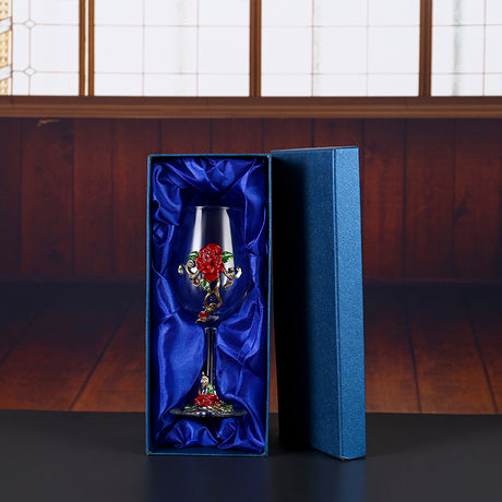 Household enamel crystal glass red wine glass goblet decanter - V.I.P Digital Presence