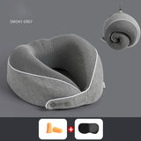 U Shaped Pillow Memory Cotton Can Store Travel Pillows, Nap Pillows, Neck Protection Pillows, Portable Neck Pillows