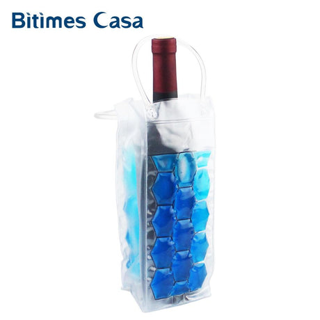 Rapid Ice Wine Cooler PVC Beer Bag Outdoors Ice Gel  Picnic CoolSacks Wine Cooler Chillers Frozen  Bottle - V.I.P Digital Presence