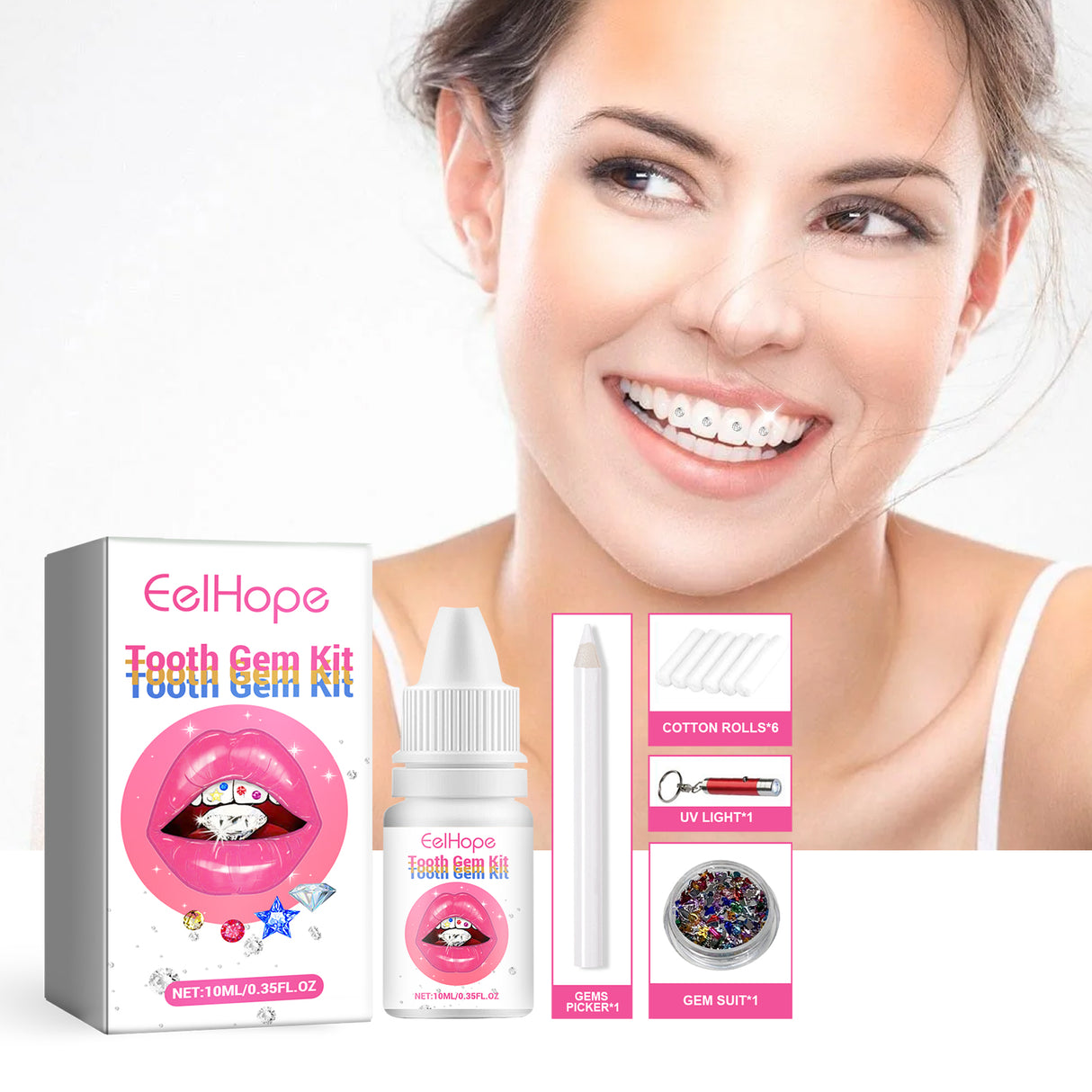 Tooth Gem Kit, European And American Style Hip Hop Style Dental Drill Jewelry DIY Dental Drill Set - V.I.P Digital Presence