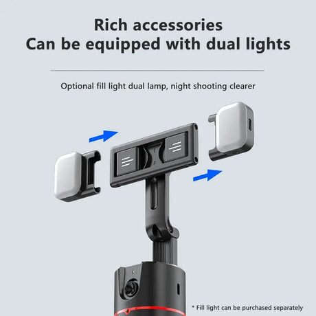 360 Auto Face Tracking Gimbal Auto Tracking Phone Holder Smart Selfie Gimbal Stabilizer with Gesture Control - V.I.P Digital Presence