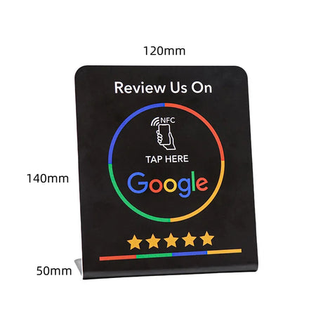 Google comment card NFC standing card NTAG213URL written into Apple Android phone touch NFC review card - V.I.P Digital Presence