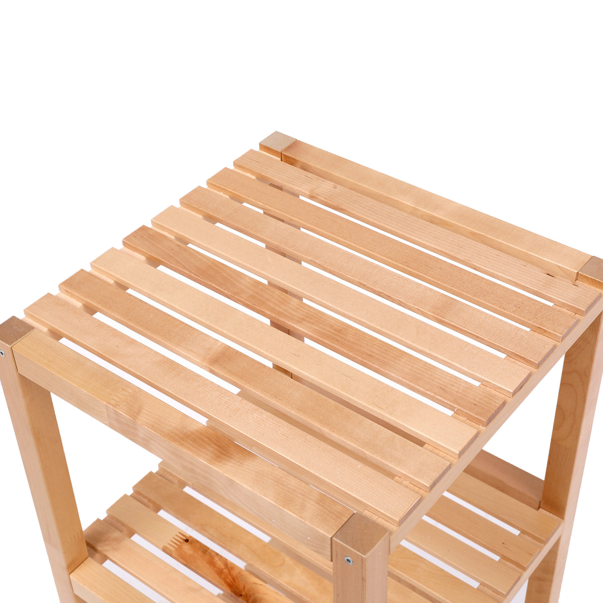 2-Tier Birch Bathroom Shelf, Narrow Shelving Unit, Multifunctional Storage Rack, Corner Rack, for Kitchen Natural - V.I.P Digital Presence