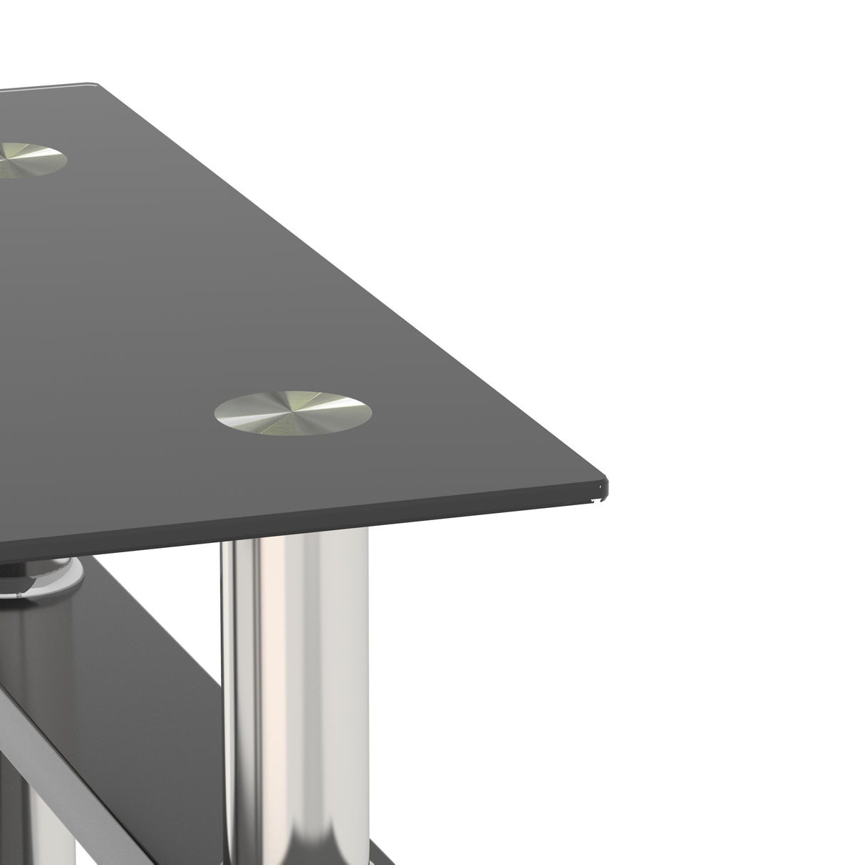 1-Piece Modern Tempered Glass Tea Table Coffee Table End Table, Square Table for Living Room, Black - V.I.P Digital Presence