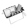 Estufa de gas portátil plegable de 2600 W, resistente al viento, con quemador de agua hervida y quemador plegable para acampar.