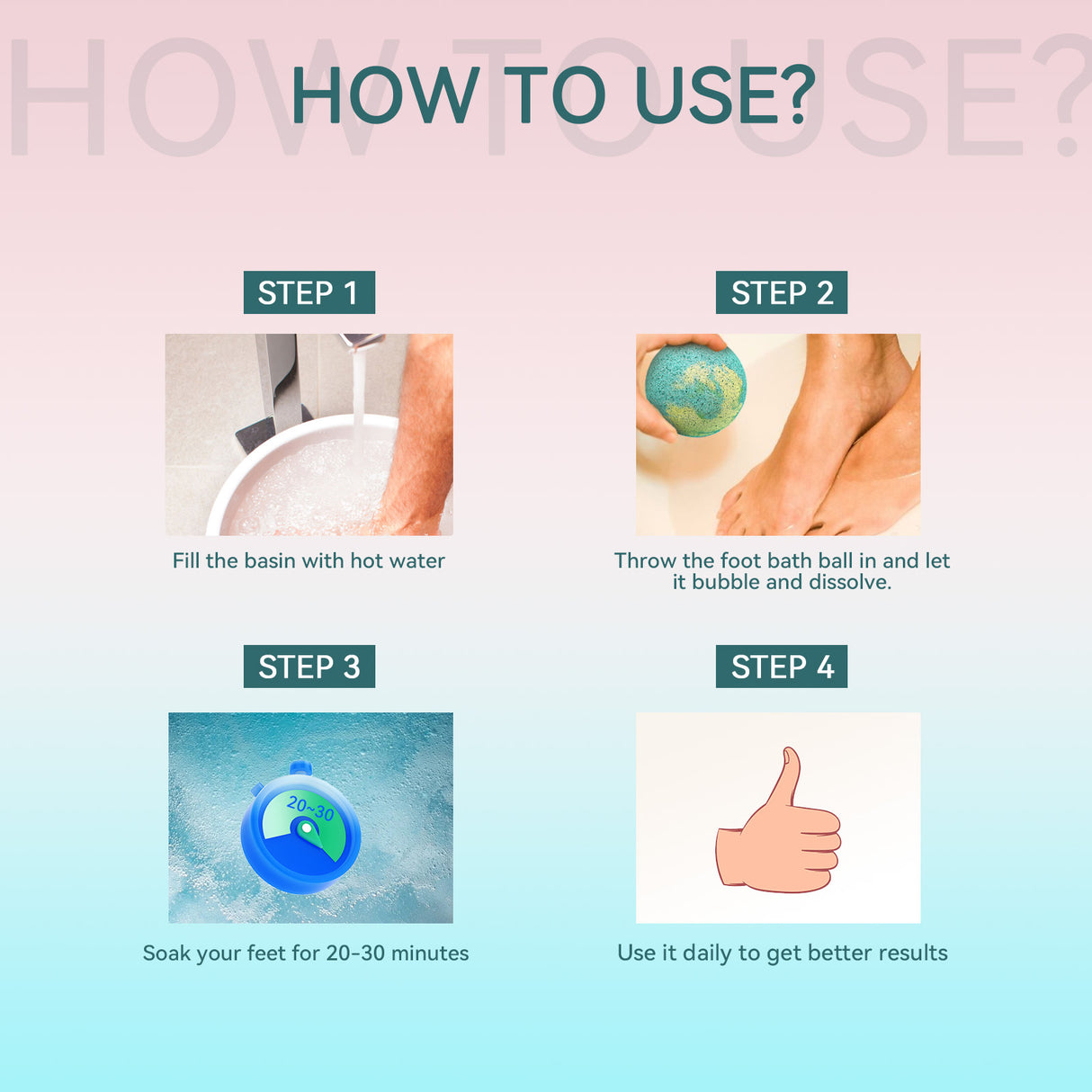 Aromatherapy Foot Bath Ball Anti-Cracking Peeling Clean And Moisturize Foot Repair Heel Foot Bath Ball