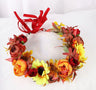 Simulated Rose Blossoms Adjustable Headwear Wreath Bridal Forest Flower Wedding Photography Scale Pretend - V.I.P Digital Presence