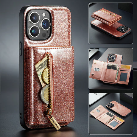 M3 For iPhone 14 Pro Max Glitter Wallet Protective Case iPhone 14 Pro Two In One Magnetic Phone Case - V.I.P Digital Presence