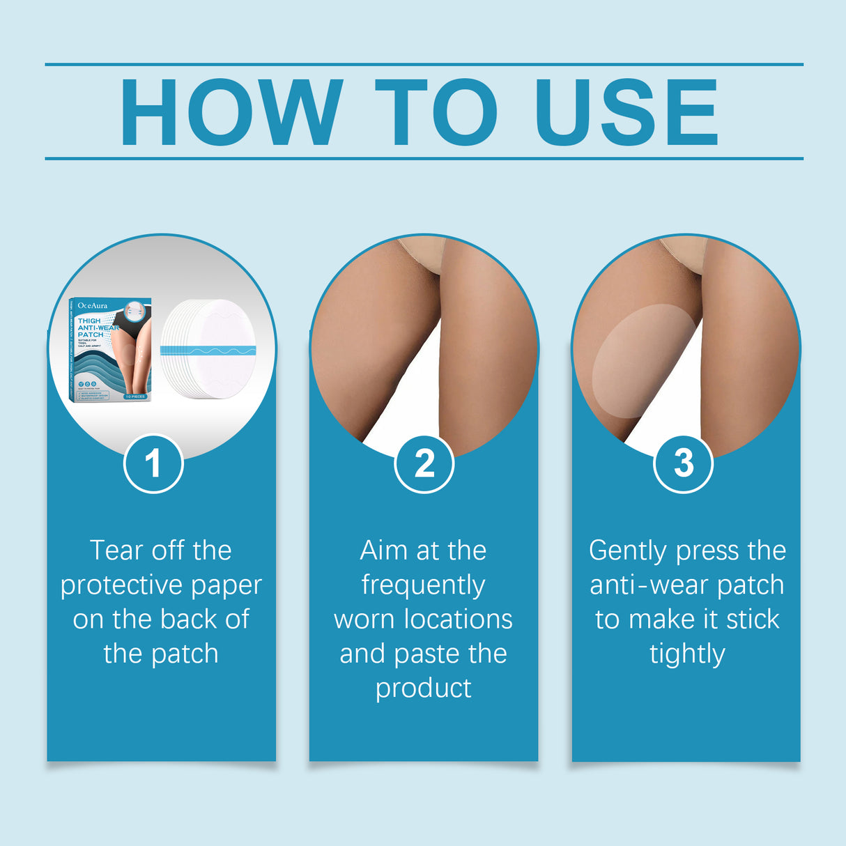 Oceaura Thigh Anti-Wear Adhesive, Thigh And Calf Non-Trace Leg Protector Breathable Invisible Multi-Functional Anti-Wear Foot Adhesive - V.I.P Digital Presence