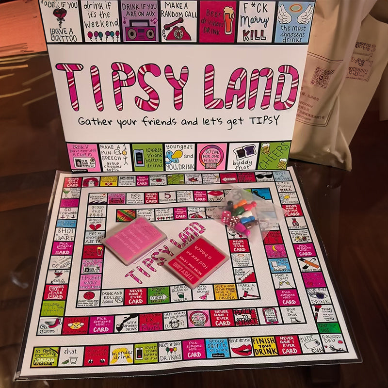 Tipsy Land Drinking Games: Interactive game for adult girls' nights, bachelorette & Halloween parties. For 2 - 8 players. - V.I.P Digital Presence