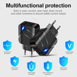 Dual USB QC3.0+2.1A Multi Port Mobile Phone Charger - V.I.P Digital Presence