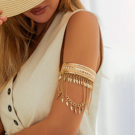 Western cowboy style metal tassel arm chain arm chain Dunhuang chain retro cross-border arm bracelet jewelry - V.I.P Digital Presence
