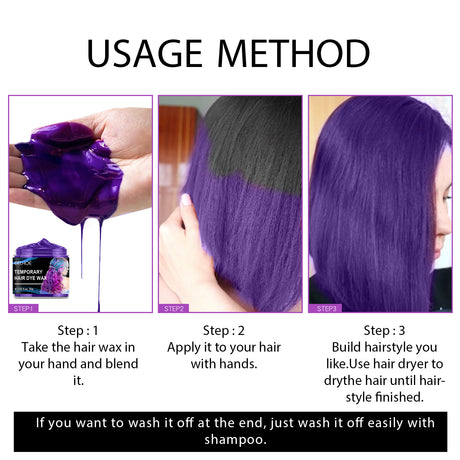 Temporary Party Wax Set, Halloween Party Temporary Convenient Hair Easy To Color And Wash - V.I.P Digital Presence
