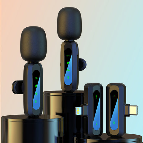 J3 wireless lavalier microphone mini intelligent noise cancelling outdoor live microphone - V.I.P Digital Presence