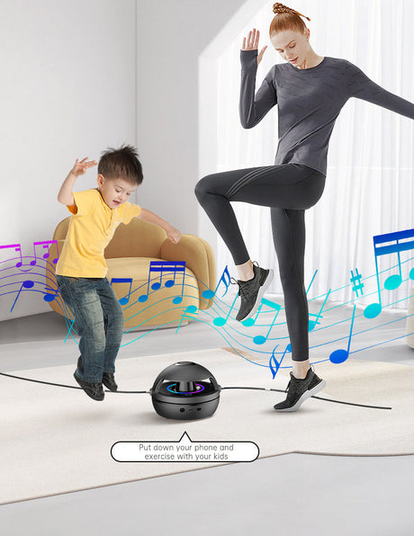 Smart Rope Skipping Machine Smart Jump Rope Machine 10-level Speed Adjustment Led Seven-color Light Wireless Music Function - V.I.P Digital Presence
